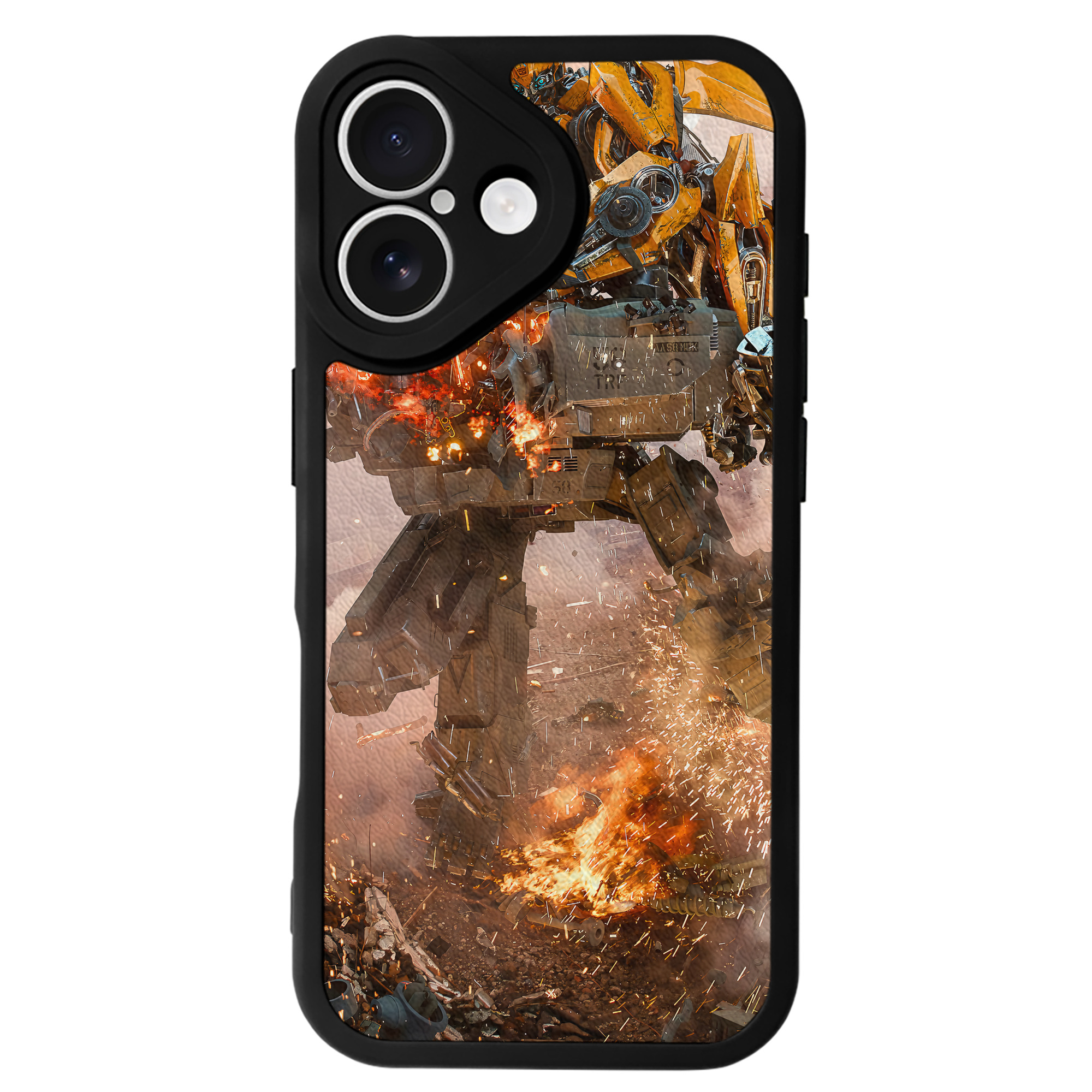 （画像用） Transformers トランスフォーマー 【iPhone 16シリーズ対応】シリコンスマホケース（レザー調） 材質：シリコン